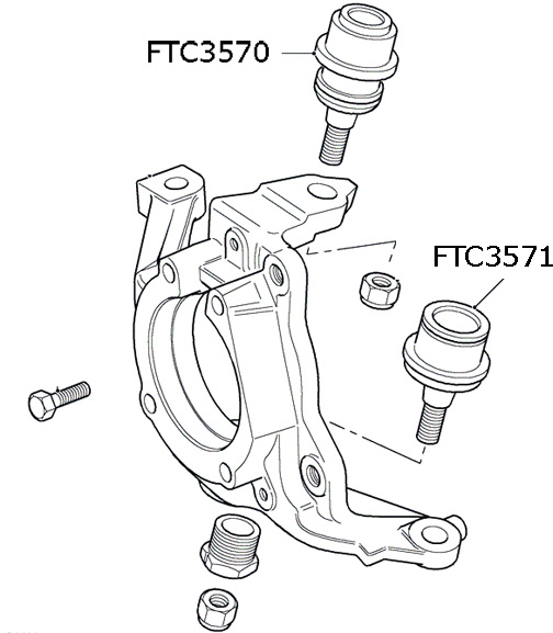 Land Range Rover 4.0/4.6 Discovery Genuine Ball Joint 